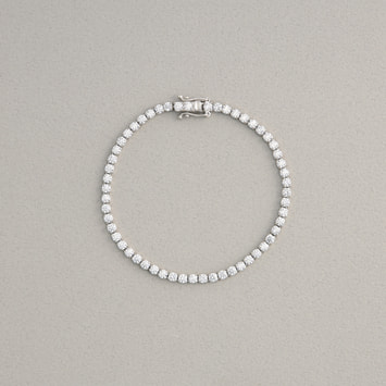 FINELINETATTOO_double lock テニスブレスレット_17.5cm