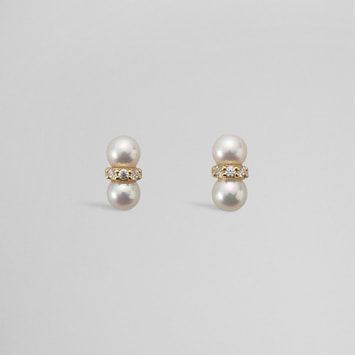 PLUSV_×YUKI collaboration アコヤパール ピアス