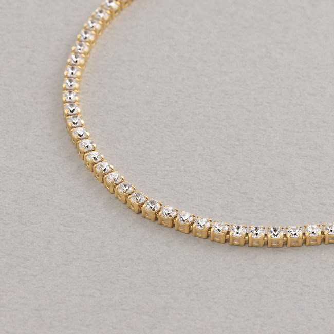 【予約販売】FINELINETATTOO_テニスブレスレット_18CM【3月下旬発送予定】