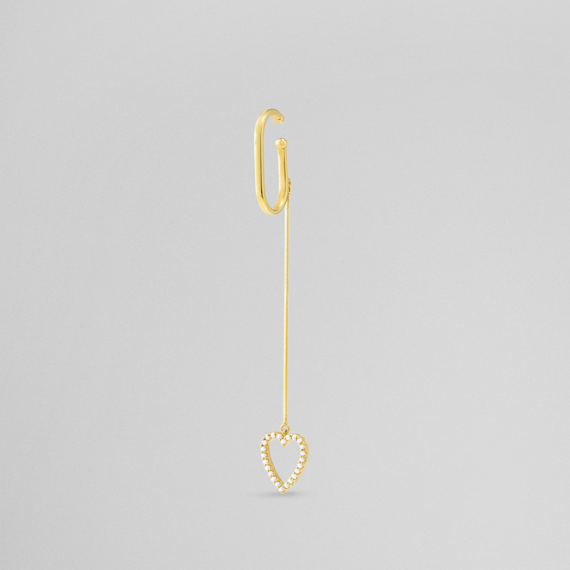 FINELINETATTOO_heart イヤーカフ