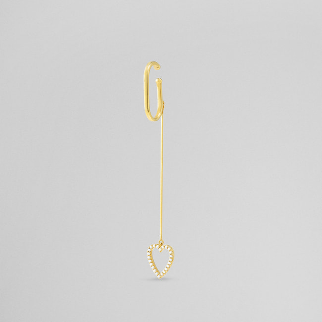 FINELINETATTOO_heart イヤーカフ