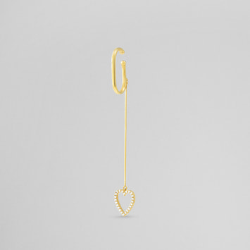 FINELINETATTOO_heart イヤーカフ