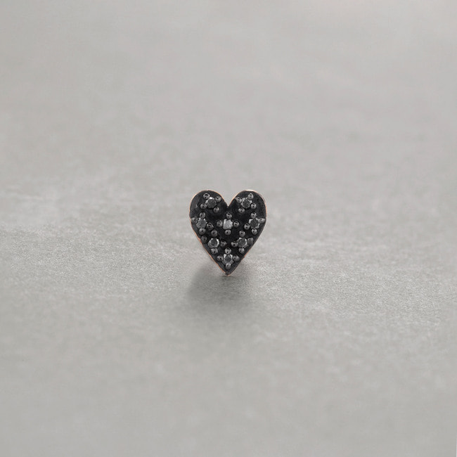 MICROTATTOO_K10 ブラックダイヤモンド リング BIG LOVE so black