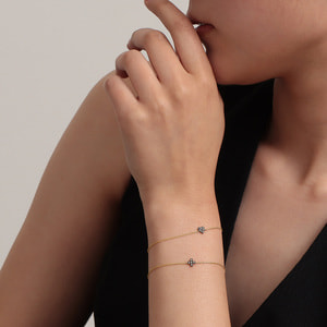 MICROTATTOO_K10ブラウンダイヤモンド ブレスレット MICROTATTOO_K10ブラウンダイヤモンド ブレスレット_LOVE