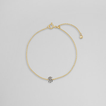 【オーダー品】MICROTATTOO_K10ブラウンダイヤモンド ブレスレット_A-Z【納期 約1.5ヶ月】