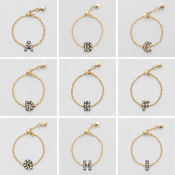 オーダー品】MICROTATTOO_K10ブラウンダイヤモンド リング A-Z オーダー品】MICROTATTOO_K10ブラウンダイヤモンド リング A-Z