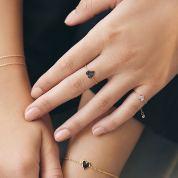 MICROTATTOO_K10ブラックダイヤモンド リング_BIG LOVE_so black