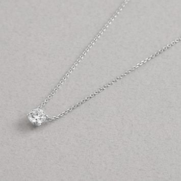 【オーダー品】LAB_K10 モアッサナイト ネックレス【納期 約1.5ヶ月】