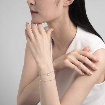 PTVB2525LSPF PLUSV _× YUKI collaboration ハート ブレスレット