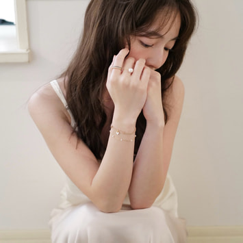 PTVB2525LSPF PLUSV _× YUKI collaboration ハート ブレスレット