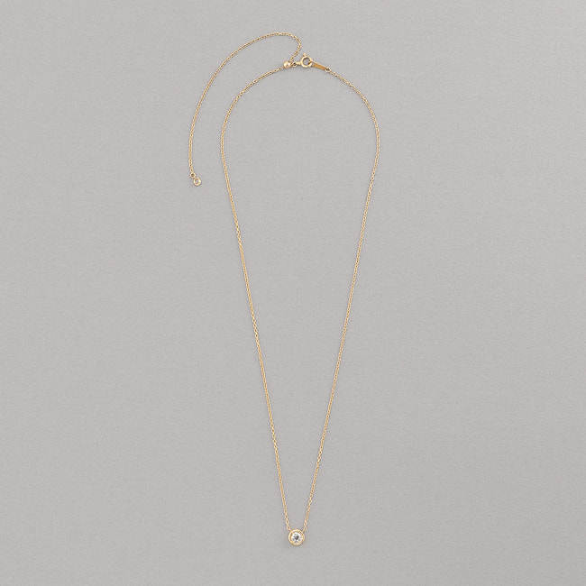 LAB_K10 モアッサナイト ネックレス