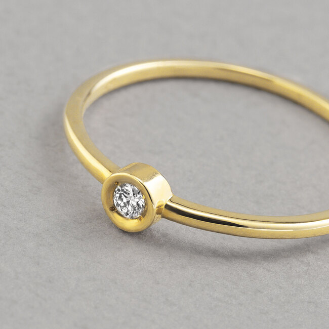 LAB_K10 モアッサナイト リング