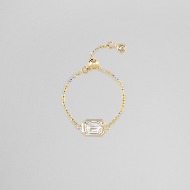 LAB_K10 モアッサナイト リング