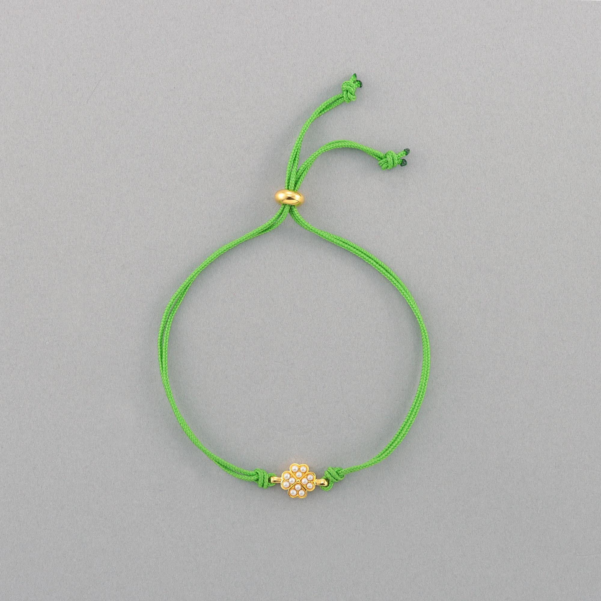 Donation for more trees_コードブレスレット Clover