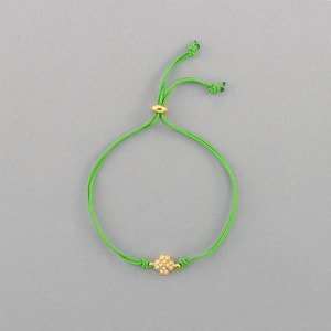 Donation for more trees_コードブレスレット Clover