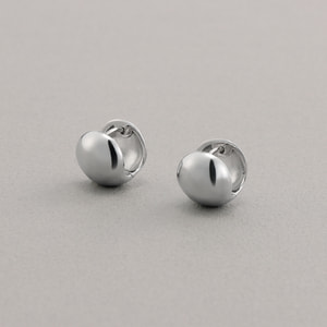 Commuse ピアス black Amazon | JewelryWe 丸型 ステンレス ピアス 黒色（ブラック） 2