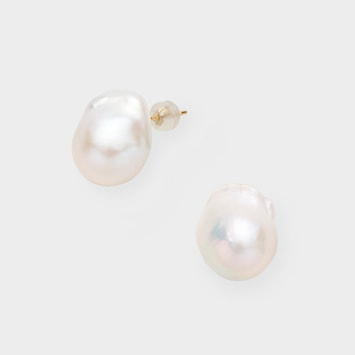 【wing bling】(14K) Bulic 淡水パールピアス☆送料関税込 ピアス 淡水パール プラスチックパール ガラス チタンポスト