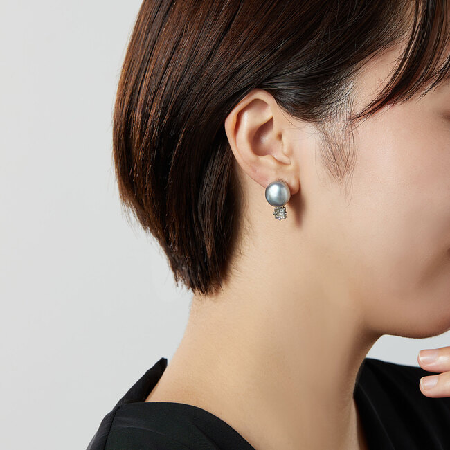 淡水パール イヤリング