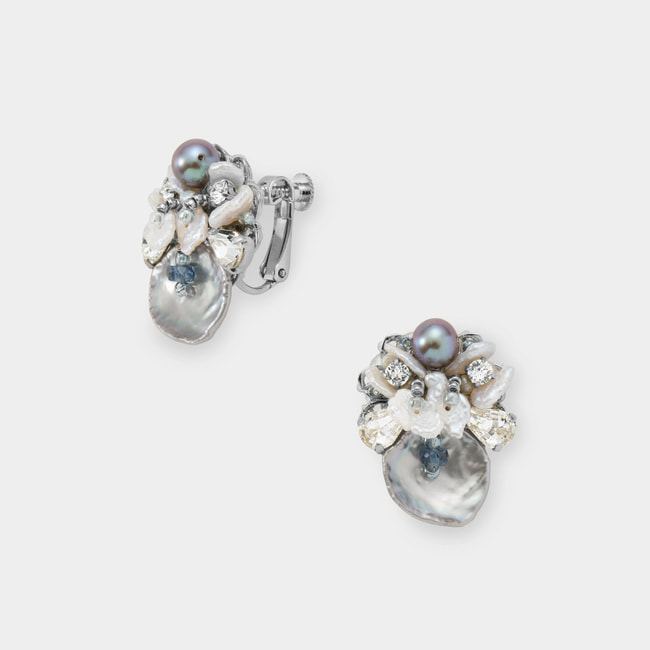 淡水パール イヤリング