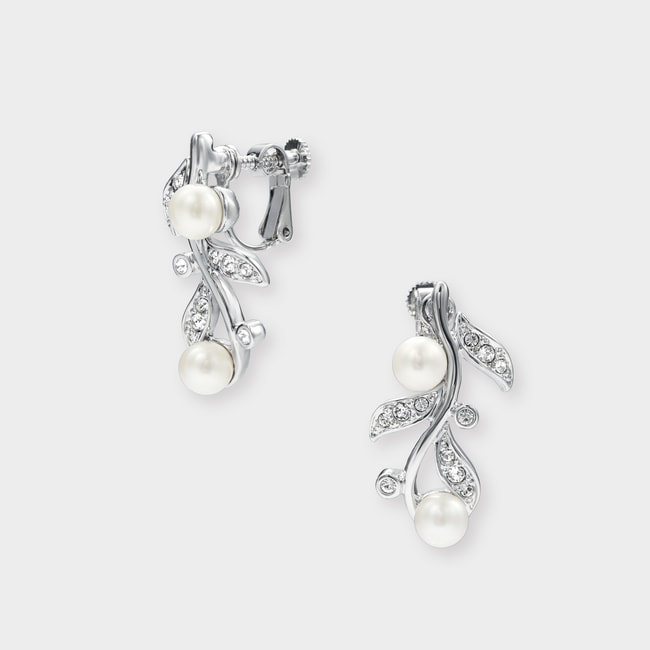 淡水パール ボタニカルイヤリング