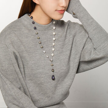 淡水パール ステーションネックレス(VBHN300570XD 淡水パール ステーションネックレス(VBHN300570XD