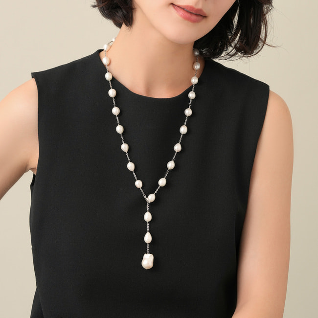 淡水パール ステーションネックレス