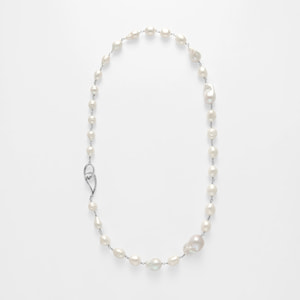 VEERT - Green Onyx & Malachite Freshwater Pearl Necklace