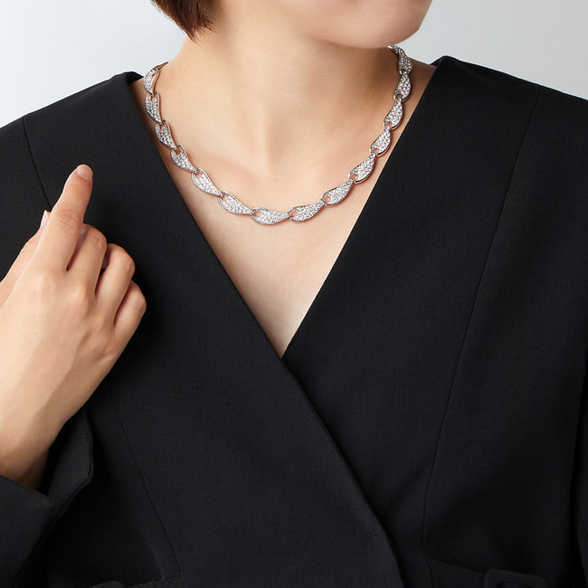 パヴェ ネックレス