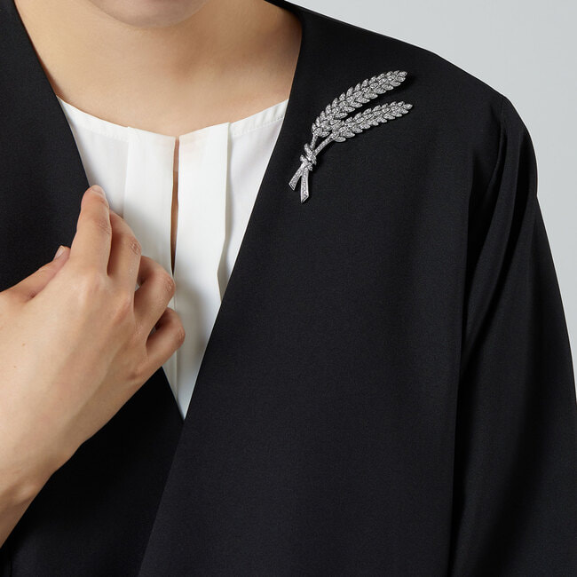 稲穂 パヴェブローチ