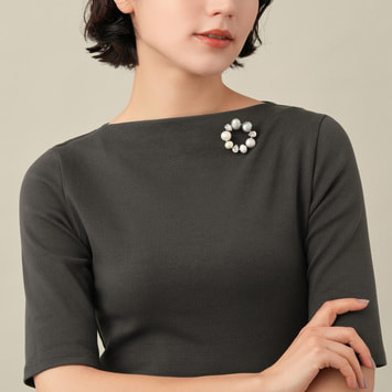 淡水パール ブローチ