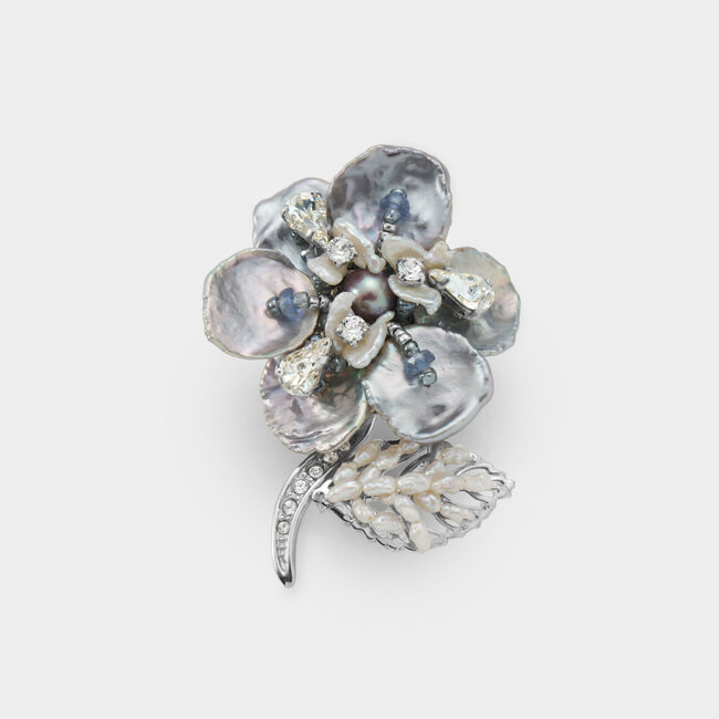 淡水パール ブローチ