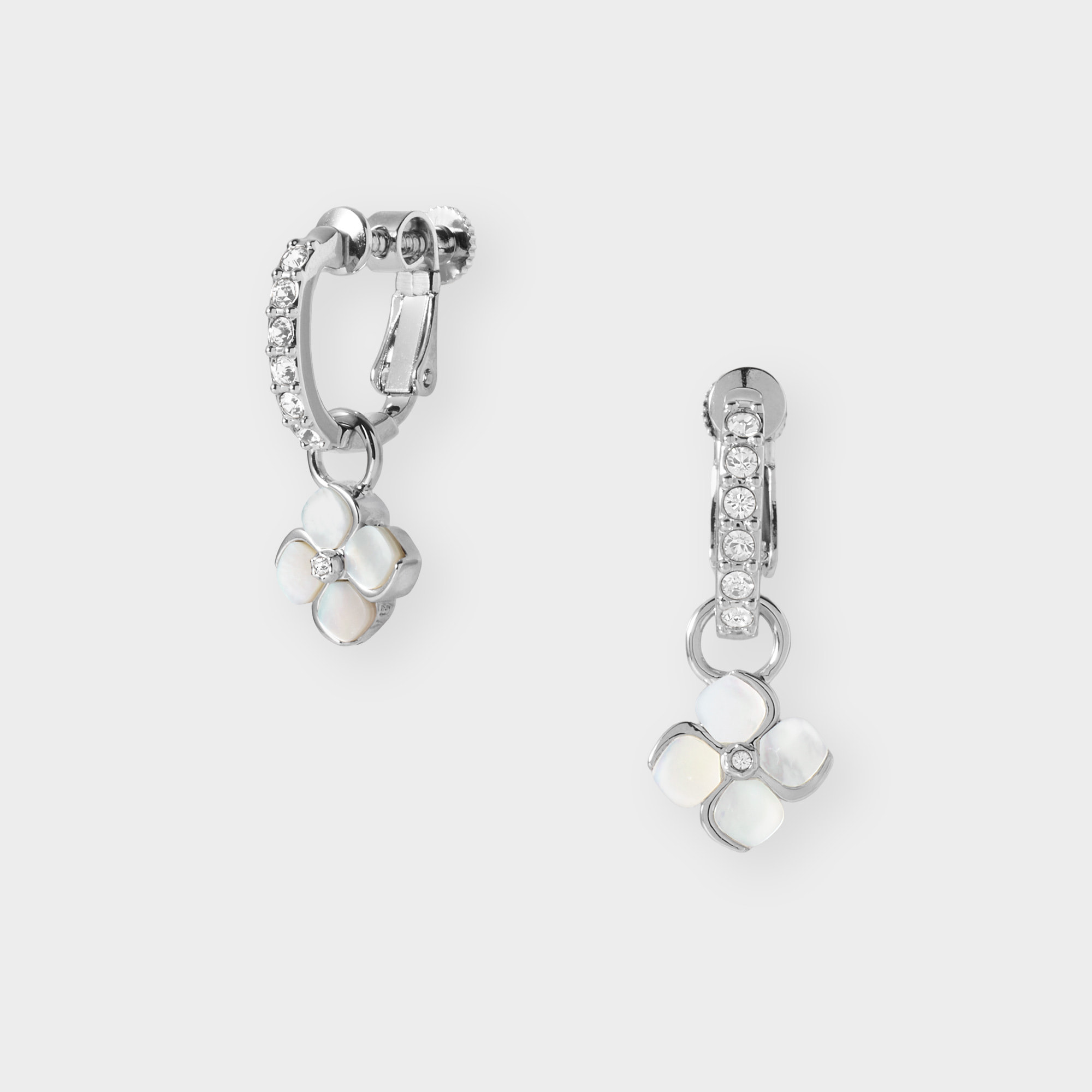 シェルフラワー イヤリング