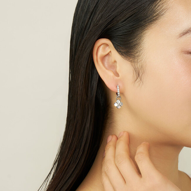 シェルフラワー イヤリング