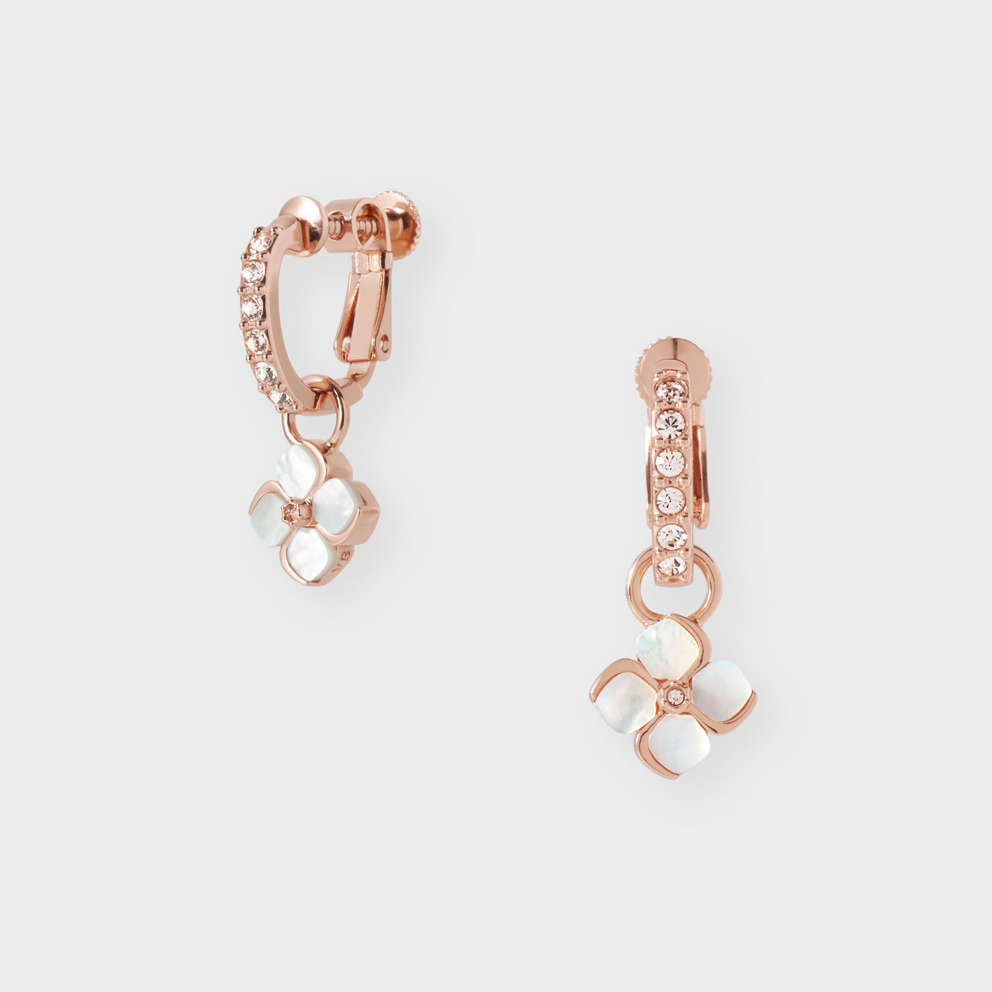 シェルフラワー イヤリング