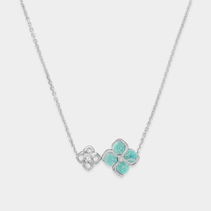 アマゾナイト フラワー ネックレス