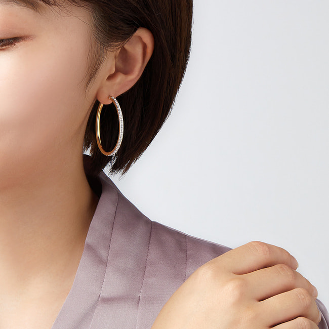 フープピアス(L)