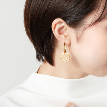 タイポグラフィー 2WAY ピアス（VBMA3640__MG）｜ピアス｜ヴァン
