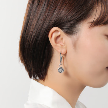 断捨離中ページ》14Kgf❩ モザイクブルーシェルのピアスチャーム VBMA3644__BP シェル カラーストーン リバーシブルピアス
