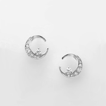 VBMA3659__CZ 月 ピアス｜ピアス｜ヴァンドームブティック