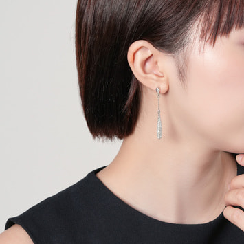 ダイヤモンド ドロップ ピアス（AJAA2217__DI）｜ピアス｜ヴァン