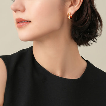 ピアス maumaumau スクエアメタルオーバーラップピアス｜WOMEN｜250HAB56-369K