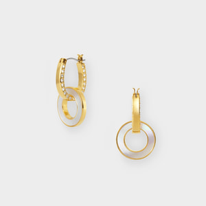 シェル サークル ピアス