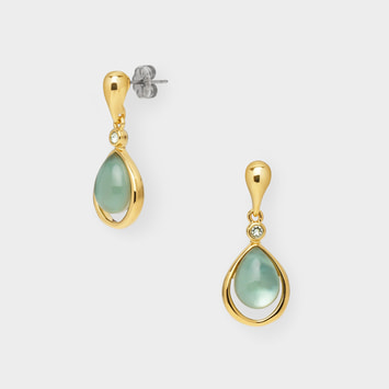 シェル カラーストーン ピアス