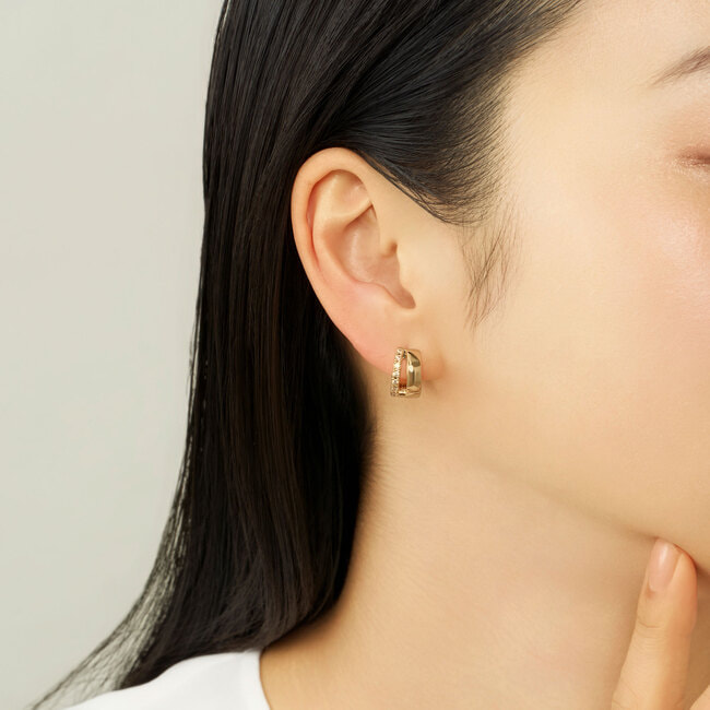 キュービックジルコニア ピアス