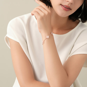 MICROTATTOO_K10ブラウンダイヤモンド ブレスレット_LOVE