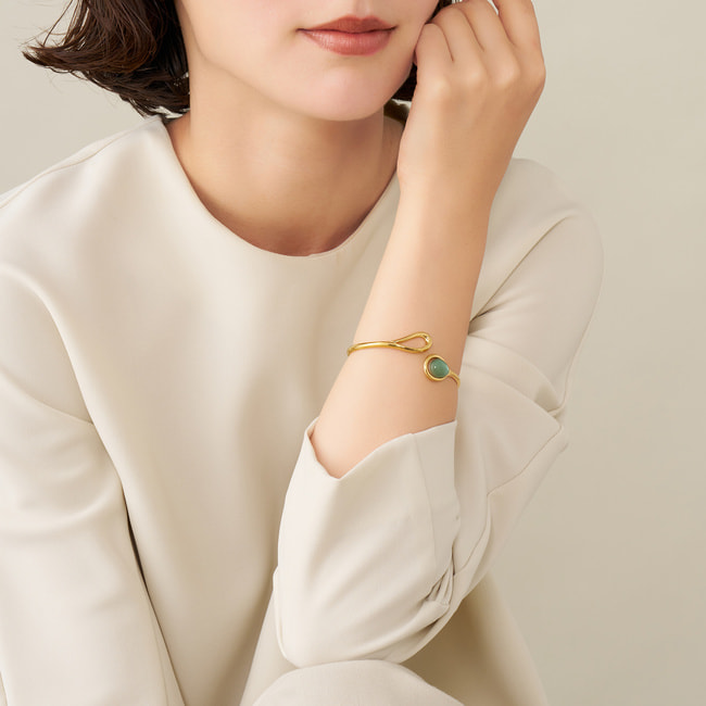 シェル カラーストーン ブレスレット