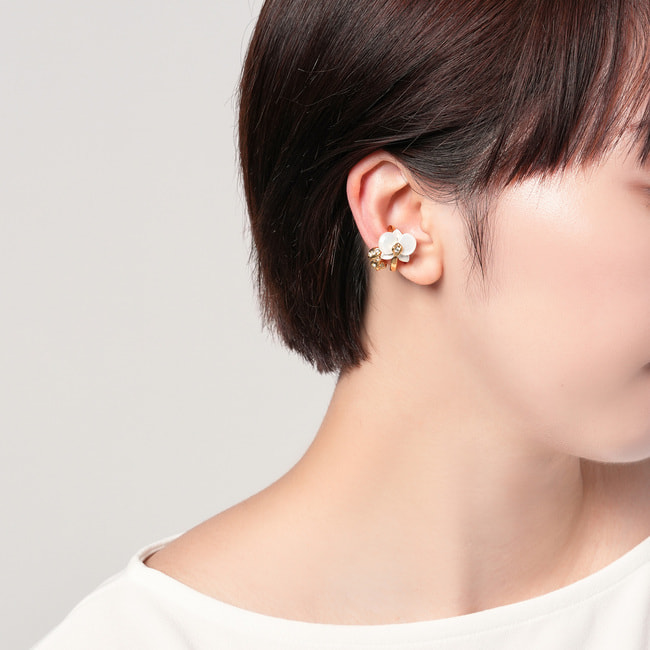 胡蝶蘭 イヤーカフ 2点セット