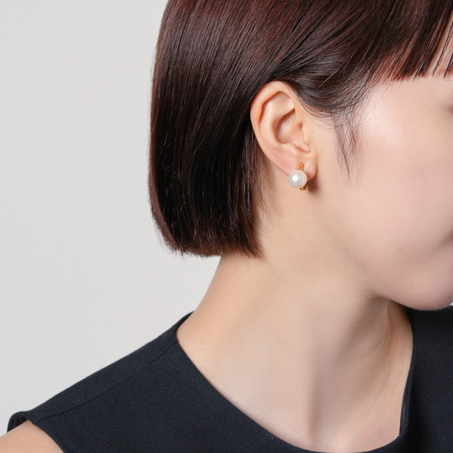 淡水パール イヤリング