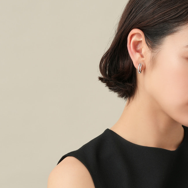 《VERY5月号掲載》キュービックジルコニア イヤリング