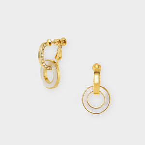 シェル サークル イヤリング